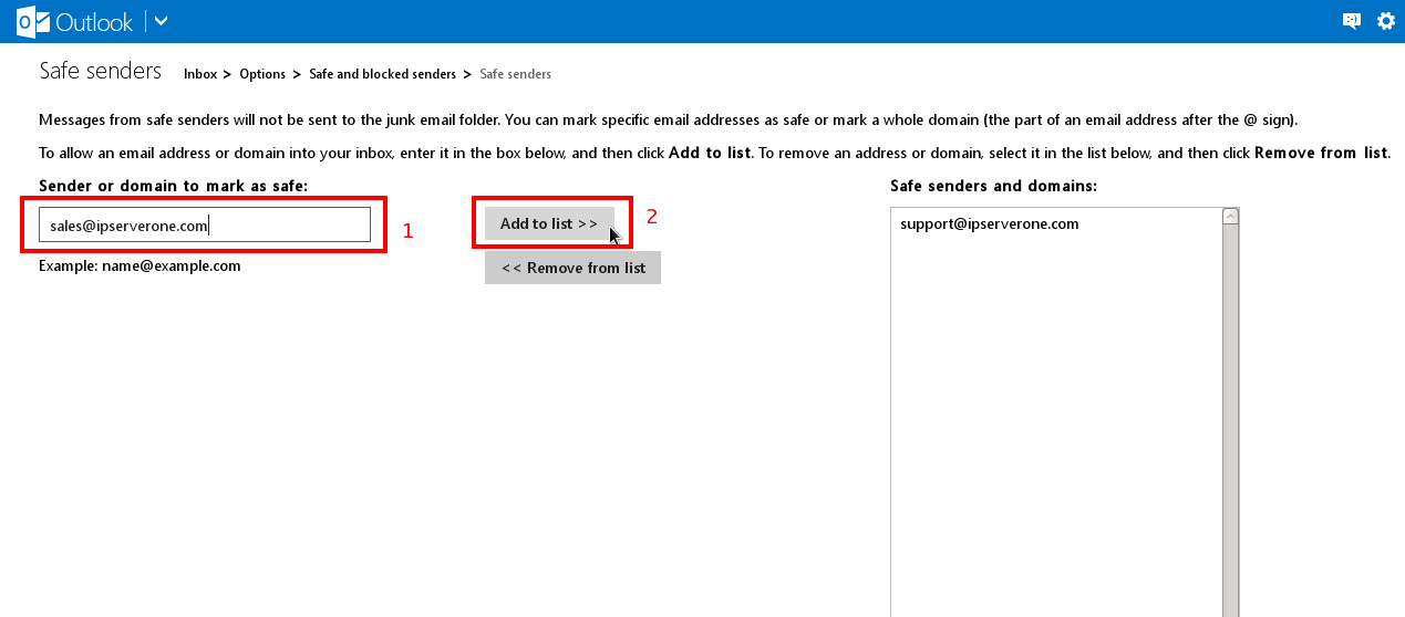 how to block emails on msn